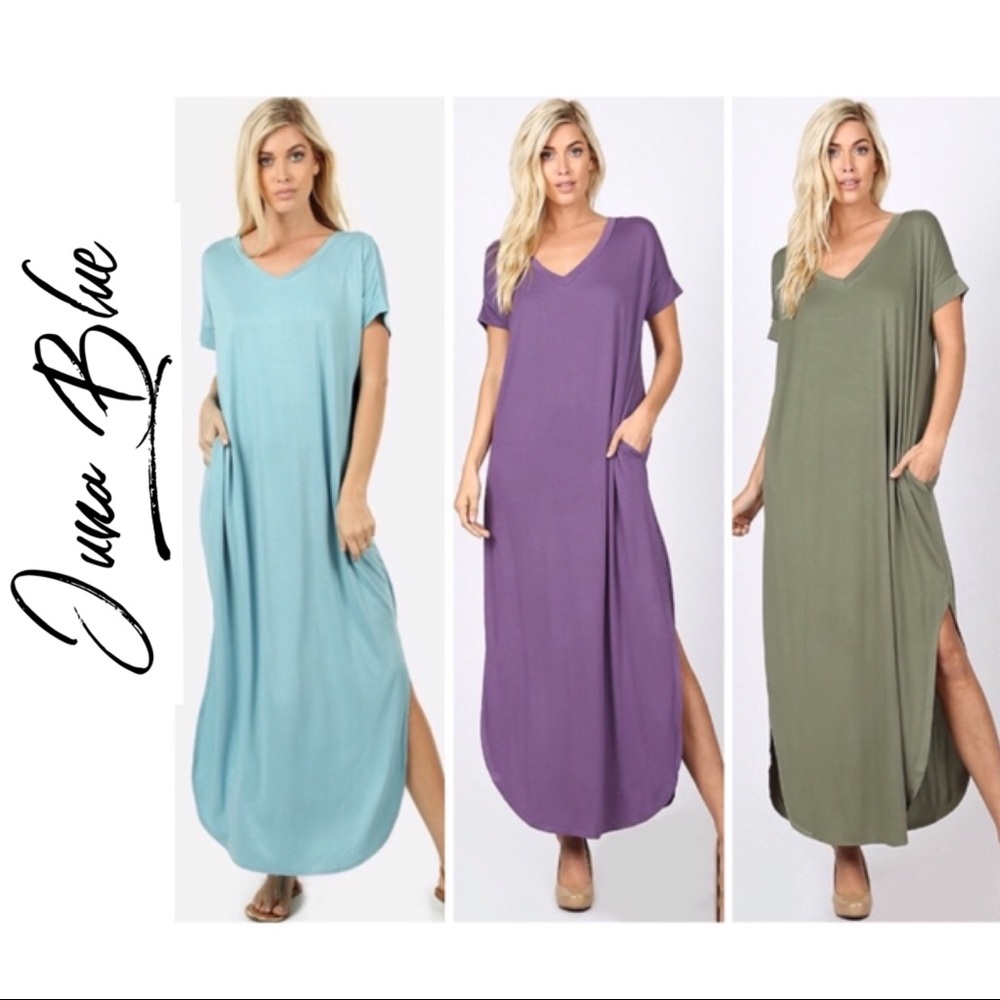 Short Sleeve Pocket Maxi